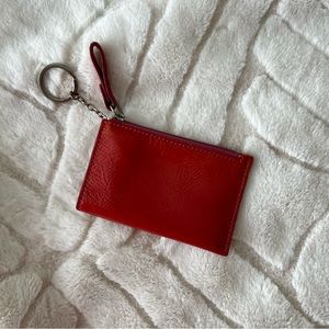 Coach Pink Patent Leather Keychain Wallet